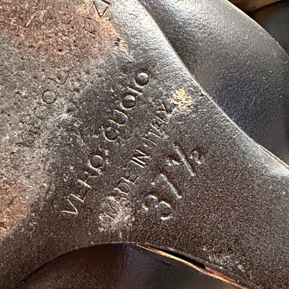 Gianmarco Lorenzi Black and Tan Heeled Boots - Picture 12 of 12